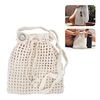 BOLSA DE MALLA TEJIDA A CROCHET BAMBOO BALANCE