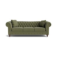 Sofá de 3 Cuerpos Modelo Chester verde oliva