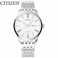 Reloj Citizen NH8350-59A Automatico Fecha Acero Inoxidable Plateado Dial Blanco