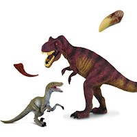 Set Collecta Dinosaurios T-Rex y Velociraptor