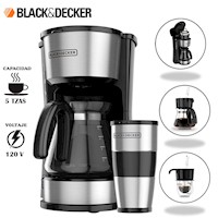 Cafetera 4 en 1 5Tzas Black & Decker CM0755S