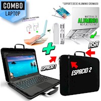 Kit Maletin funda p/ Laptop + Soporte Laptop de Aluminio