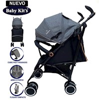 COCHE BASTÓN BABY KITS FIESTA 5249 GRIS