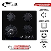 Cocina Empotrable Klimatic Nina 60