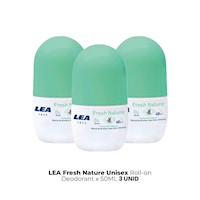 Lea Fresh Nature Unisexroll On Deodorant x50ml 3 Unid