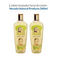 2 Jabón limpiador Facial de Limón - Nevada Natural Products 240ml