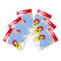 Guantes de baño Celeste - Flower Secret 3 pares