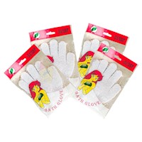 Guantes de baño Blanco - Flower Secret 2 pares