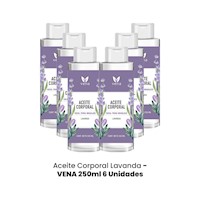 6 Aceite corporal lavanda vena 250 ml c/u