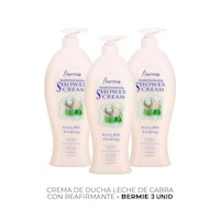 Crema De Ducha Leche de Cabra Con Reafirmantebermie 3 Unid