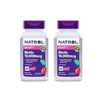 Biotina Natrol 10,000 Mcg 250 Tabletas 2 Unidades