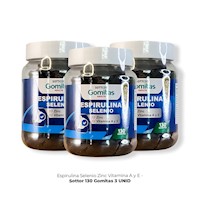 Gomitas con Espirulina Selenio Zinc Vitamina A y E Sottcor 3 Pomos