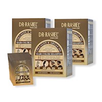 Shampo 2En1 Colag y Aceite Argan Rashel Marrón Oscuro x 10 Sachets 3U