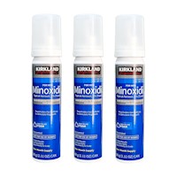 Minoxidil Espuma Kirkland 60ml 3 Unidades