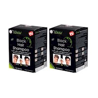 2 Black Hair Shampoo 25ml x 10