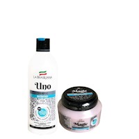 Shampoo Uno 500Gr + Máscara Reconstructora 250Gr La Brasiliana