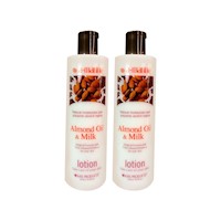 2 Locion Corporal De Aceite De Almendras Y Leche 500Ml