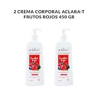 2 Crema Corporal Aclara-T Frutos Rojos 450Gr