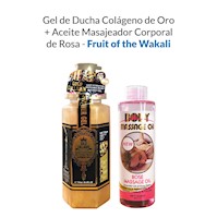 Gel de Ducha Colágeno de Oro + Aceite Corporal de Rosa - Fruit of the Wakali