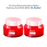 2 Crema Rejuvenecedora Alpha Hydroxy Acid AHA-BHA Dr. Rashel
