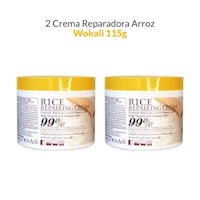 2 Crema Reparadora Arroz Wokali 115G