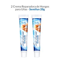 2 Crema reparadora de hongos para uñas - Semifun 20g