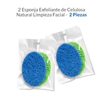 2 Esponja Exfoliante De Celulosa Natural Limpieza Facial 2 U