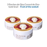 3 Parches de Ojos Caracol de Oro- Gold Snail