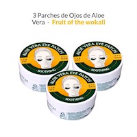 3 Mascarillas Para Ojos De Aloe Vera- Fruit Of The Wokali