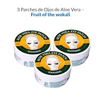 3 Parches de Ojos de Aloe Vera- Fruit of the wokali