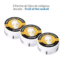 3 Parche de Ojos de colágeno dorado- Fruit of the wokali