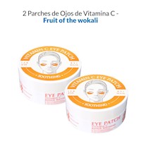 2 Parches de Ojos de Vitamina C - Fruit of The Wokali