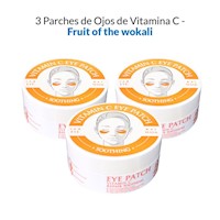 3 Parches de Ojos de Vitamina C - Fruit of The Wokali