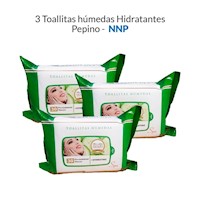 3 Toallitas Húmedas Hidratantes Pepino - Nnp