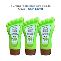 3 Crema Hidratante para pies de Oliva - NNP 120ml