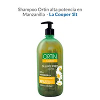 Shampoo Ortin alta potencia en Manzanilla - La cooper 1lt