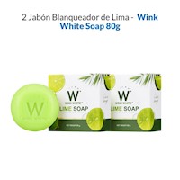 2 Jabón Blanqueador de Lima - Wink White Soap 80g