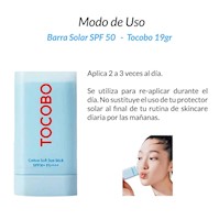 Barra Solar Spf 50 Tocobo Cootton 19Gr 2 Unidades