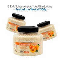 3 Exfoliante Corporal De Albaricoque - Fruit Of The Wokali 500G