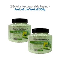 2 Exfoliante Corporal De Pepino - Fruit Of The Wokali 500G