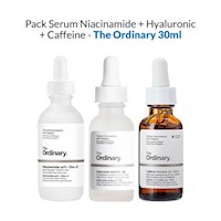 Pack Serum Niacinamide + Hyaluronic + Caffeine - The Ordinary 30ml