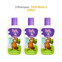 3 Shampoo Petit Bebé x 130ml