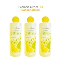 3 Colonia Cítrica La Cooper x 500ml