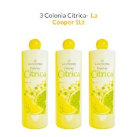 3 Colonia Cítrica La Cooper x 1Lt