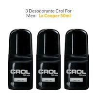 3 Desodorante - Crol For Men x 50ml