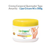 Crema Corporal Quemador Tapa Amarilla - Lipo Cream Ni X 500G