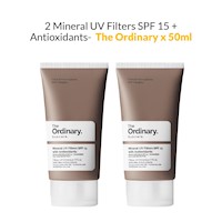 2 Mineral UV Filters SPF 15 + Antioxidants - The Ordinary x 50ml