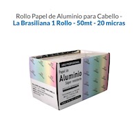 Rollo De Papel Aluminio Para Cabello X 50Mt - 15Cm - 20 Micras