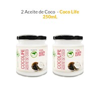 2 Coco Life - Aceite de Coco x 250 ml