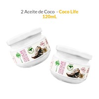 2 Coco Life - Aceite de Coco x 120 ml